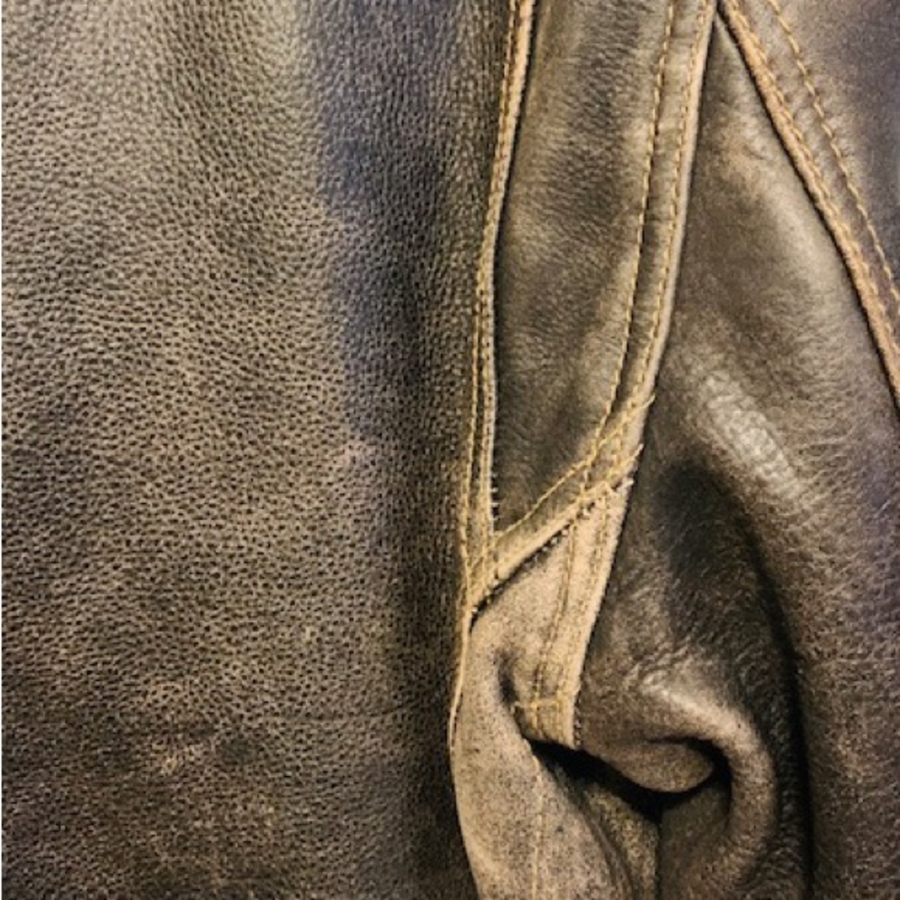 Marc New York Motorcycle Jacket Size M Burnished  Leather: Limited edition $1095 - Picture 6 of 6